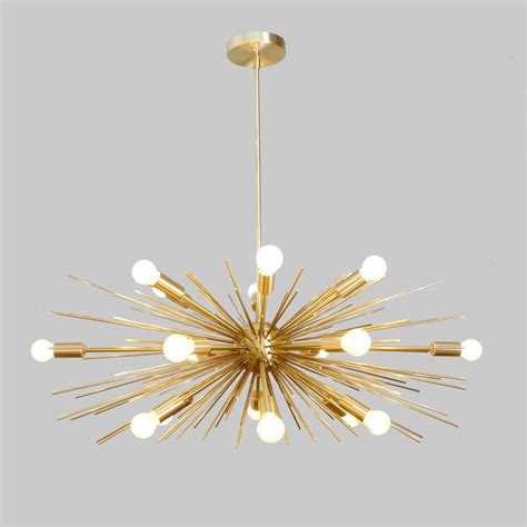 Mid Century Modern Sputnik Chandelier ID Lights