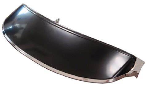 Chevy Parts Visor Exterior Steel Reproduction Black Edp Coated