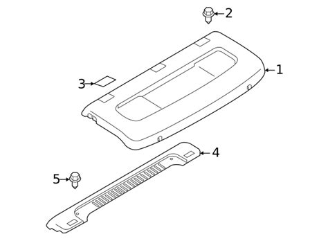 Nissan Versa Pkg Tray Trim Ee A Oem Parts Online