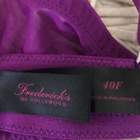 Fredericks Of Hollywood Sz 40f Purple Bra Gem