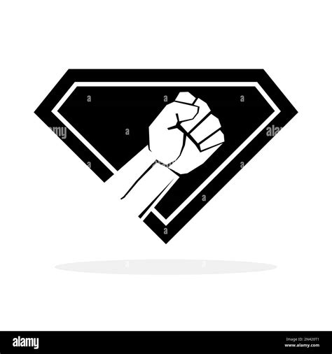 Raised Fist Symbol Fist Clenched Symbol Protest Or Struggle Logo Vector Illustration Stock