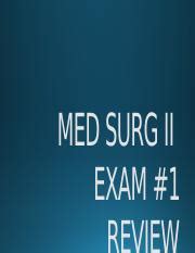 MED SURG II EXAM 1 REVIEW Pptx MED SURG II EXAM 1 ICD PACEMAKERS