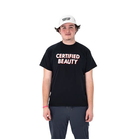 Certified Beauty Black And Red T Shirt Hockeybenders