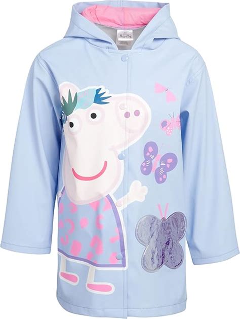 Amazon Hasbro Girls Peppa Pig Jacket Windbreaker Shell Raincoat