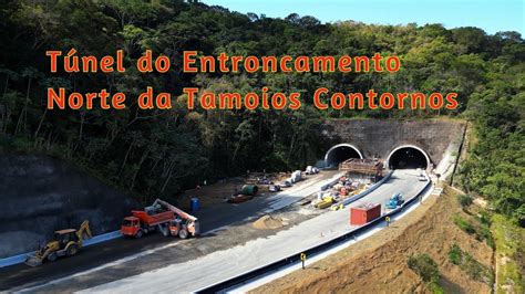 Tamoios Contornos Túnel do Entroncamento Norte Visão aérea drone