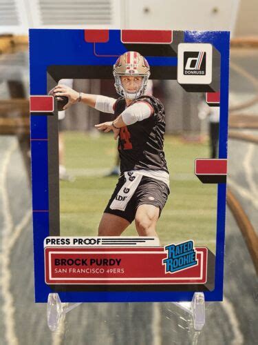 Panini Donruss Brock Purdy Rated Rookie Rc Press Proof Blue