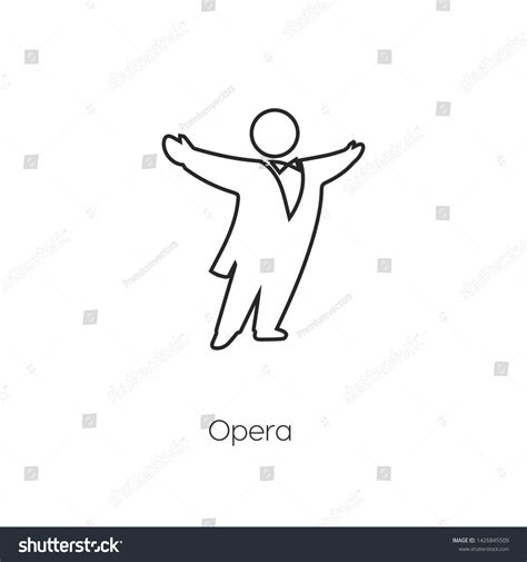 Opera Singer Icon Vector Symbol Stock Vector (Royalty Free) 1426845509 ...