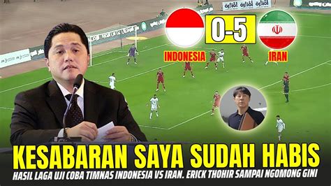 Sangat Mengejutkan Erick Thohir Langsung Ngomong Gini Usai Timnas