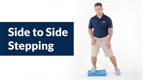 Balance Pad Exercises Side Stepping Youtube