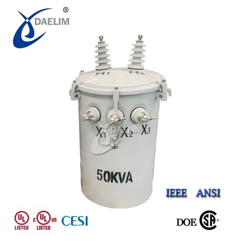 Kva Single Phase Pole Mounted Transformer Daelim Transformer