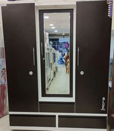 Door With Locker Iron Almirah Shelves With Mirror At Rs