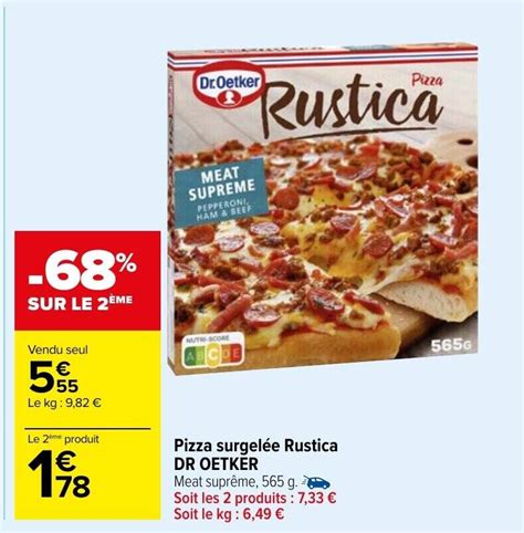 Promo Pizza Surgel E Rustica Dr Oetker Chez Carrefour Market