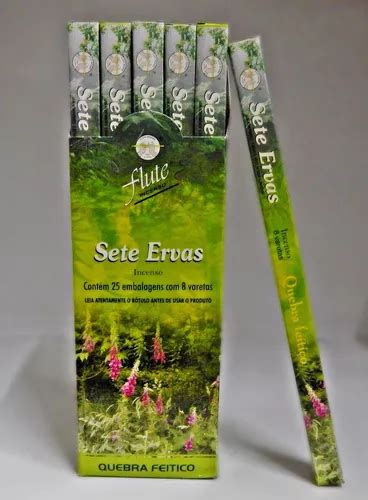 Incenso Flute Sete Ervas Box Caixinhas Mercadolivre