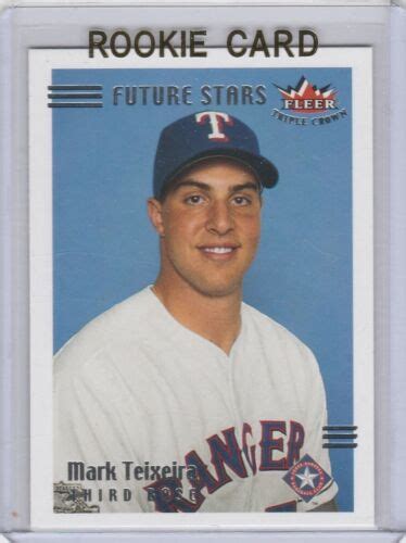 Mark Teixeira Future Stars Rookie Card Fleer Baseball Rc Ranger New