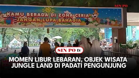 Momen Libur Lebaran Objek Wisata Jungle Land Dipadati Pengunjung