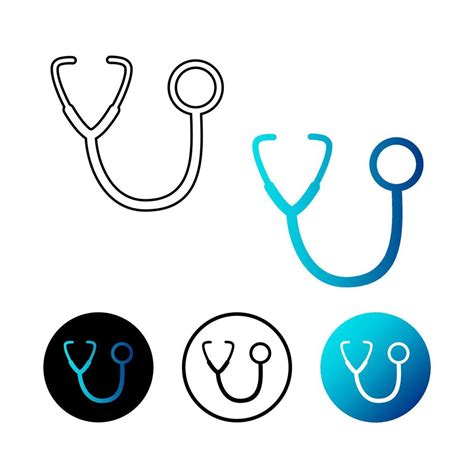 Abstract Stethoscope Icon Illustration 4560450 Vector Art At Vecteezy