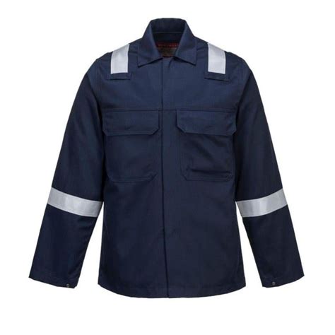 Portwest Veste De Travail Anti Feu Bizweld Iona Bleu Marine L