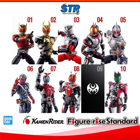 BANDAI Figure Rise Standard Kamen Rider Kuuga Agito Ryuki Faiz Blade