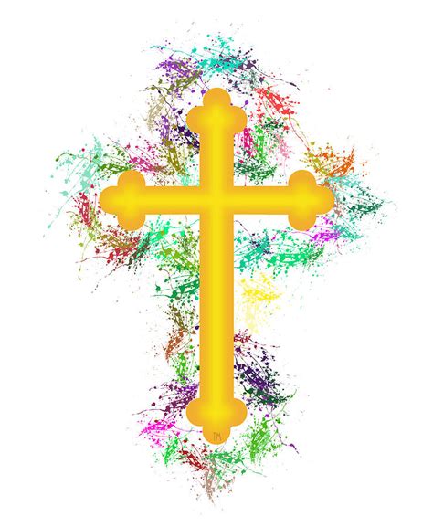 Christian Cross Digital Art by Tommy Marblo - Fine Art America