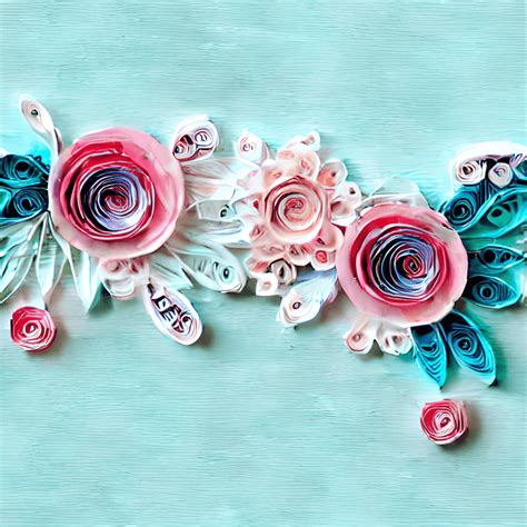 3d Quilled Butterflies And Flowers · Creative Fabrica