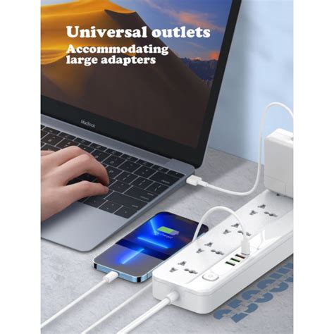 Ready Stock Ldnio Sc Multi Function Power Strip With Power