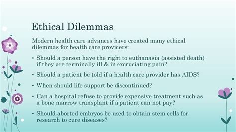 Ethical Dilemma In Healthcare