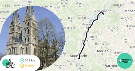 Roermond Maastricht Recreatieve Fietsroute Routeyou