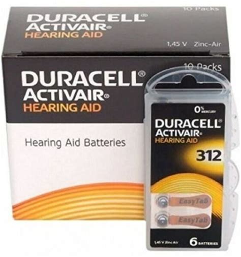 Duracell P Easytab Activair Type Hearing Aid Batteries For Sale