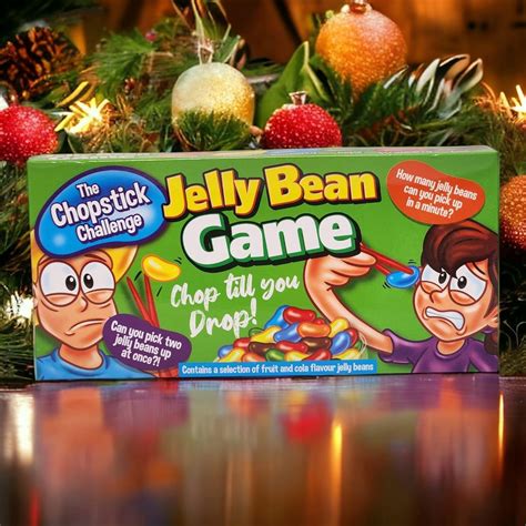 jelly bean game straw  chopstick challenge exciting christmas party