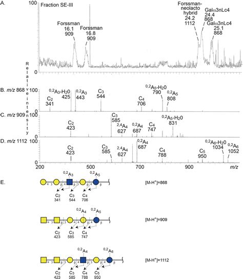 Lc Esi Ms Of The Oligosaccharides Obtained By Digestion Of Subfraction