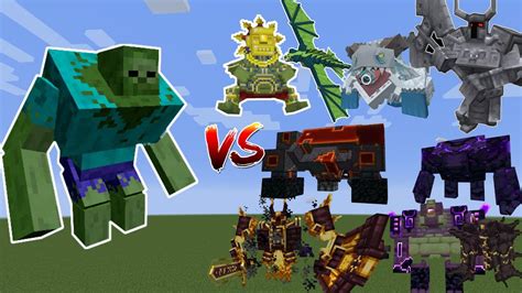 Mutant Zombie Vs L Ender S Cataclysm Mowzie S Mobs In Minecraft Mobs