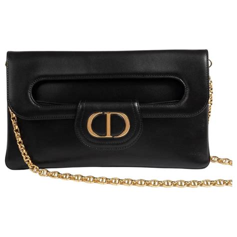 Christian Dior Sacs Main Cuir Noir Ref Joli Closet