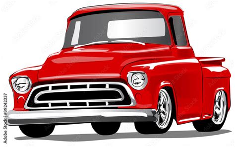 Classic Vintage Pickup Truck Stock Vector Adobe Stock