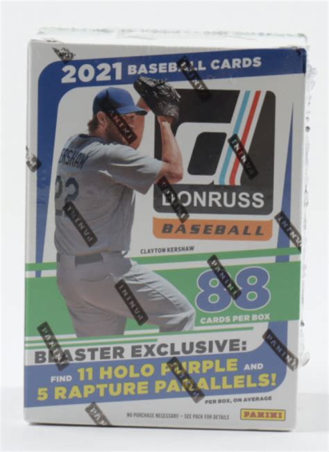 2021 Panini Donruss Baseball Blaster Box With 11 Packs Pristine Auction