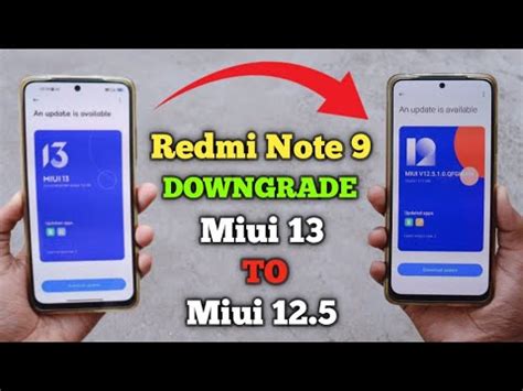 Redmi Note 9 Downgrade Miui 13 To Miui 12 5 Update YouTube