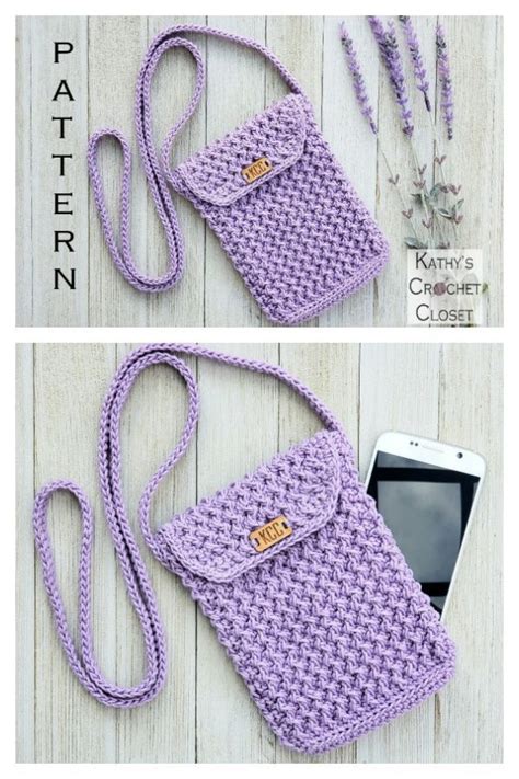 Crochet Cell Phone Purse Free Pattern Phone Bag Crochet Phone Bag