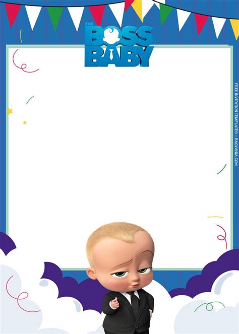 7+ Playing Work With Boss Baby Birthday Invitation Templates | FREE ...