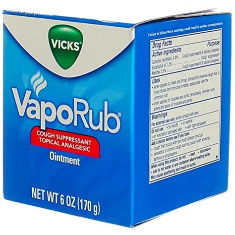 Vicks Vaporub Ointment 6 Oz 5 Pack Ninelife Europe