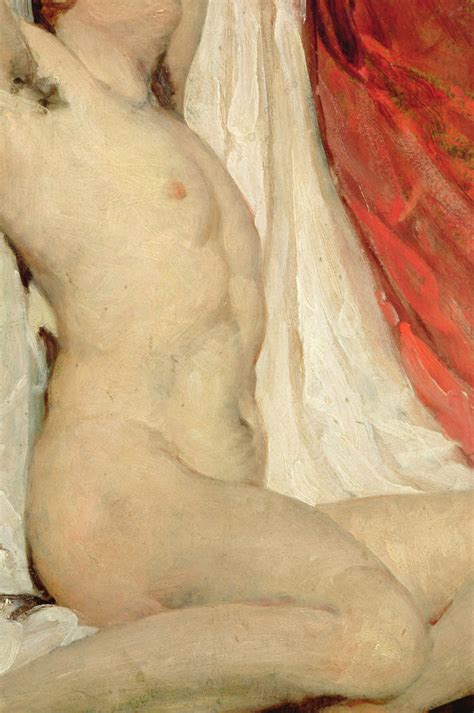 Victorianink Male Nude With Arms Up Stretched By William Etty