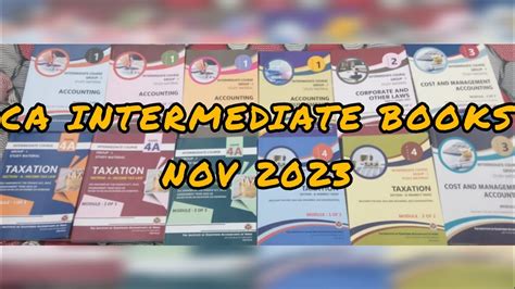 CA Intermediate Books Unboxing ICAI Study Material Nov 2023 Simran