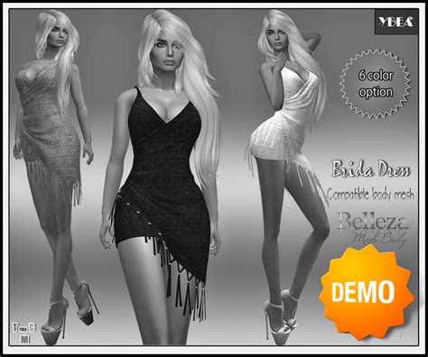 Second Life Marketplace Ydea Brida Dress Multicolor Demo