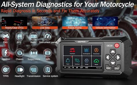 爆売り WoodbellmuFydun Motorcycle Tester 3 5 Inch OnBoard Diagnostics 2