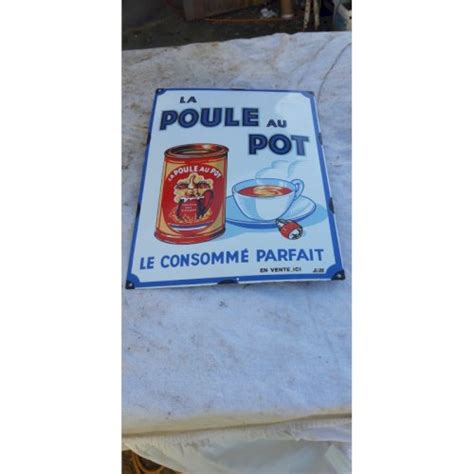 Plaque Maill E La Poule Au Pot Le Consomm Parfait Blanc M Tal