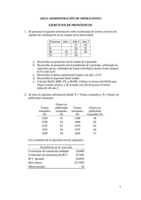 Ejercicios De Pronósticos V2 Diego Mauricio Udocz