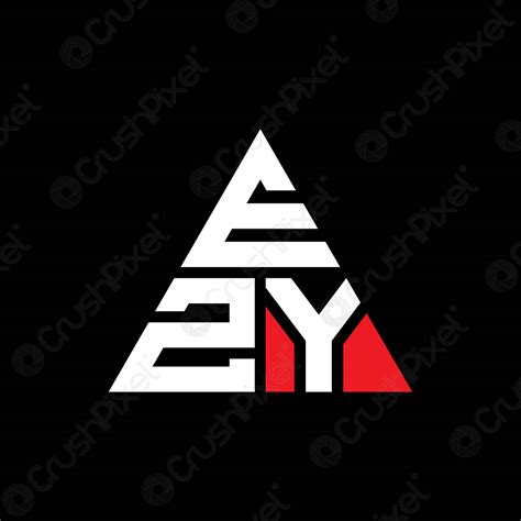 Ezy Triangle Letter Logo Design With Triangle Shape Ezy Triangle