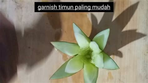 Cara Membuat Garnish Timun Paling Mudah Dan Simple Hasilnya Bagus Youtube