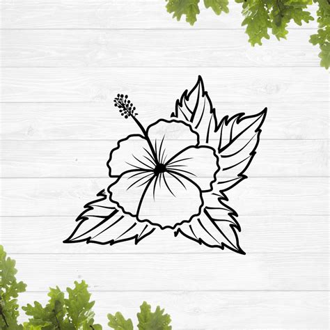 Plotterdatei Hawaii Svg Hibiskus Svg Tropische Blumen Svg Etsy Sterreich