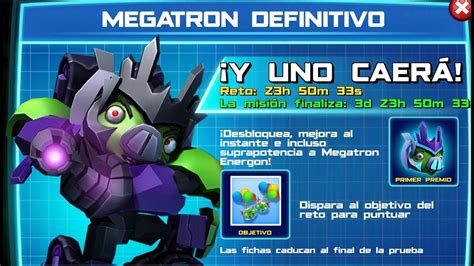 Angry Birds Transformers Nuevo Evento De Megatron Definitivo Dia 3