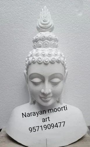 White Traditional Marble Buddha Face Statue For Worship At Rs 18000 In