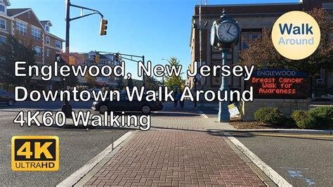 【4k60】 Walking Englewood New Jersey Downtown Walk Around Youtube